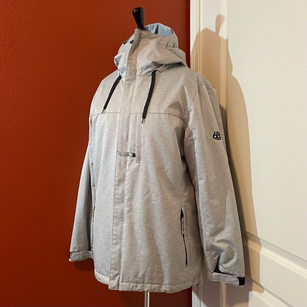 686 Women’s Solaris Spirit Insulated Full Zip Hooded Striped Snowboard Jacket
